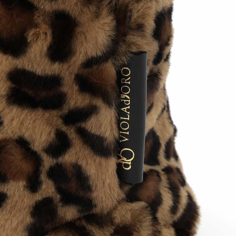 VIOLAD’ORO VIOLAD’ORO ＜ヴィオラドーロ＞ フェイクファー2WAYミニトートバッグ BROWN