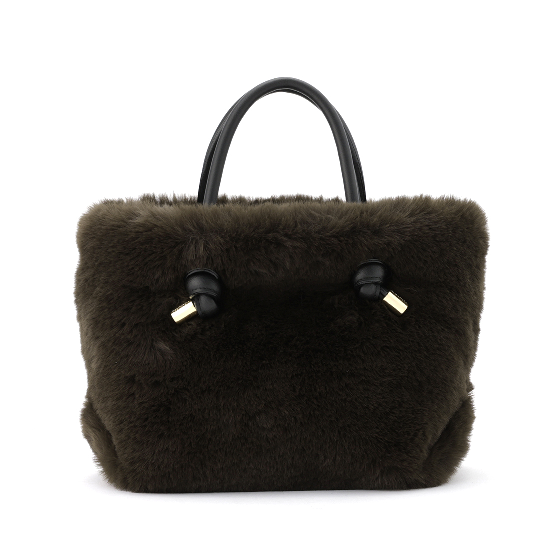 VIOLAD’ORO ＜ヴィオラドーロ＞ フェイクファー2WAYミニトートバッグ