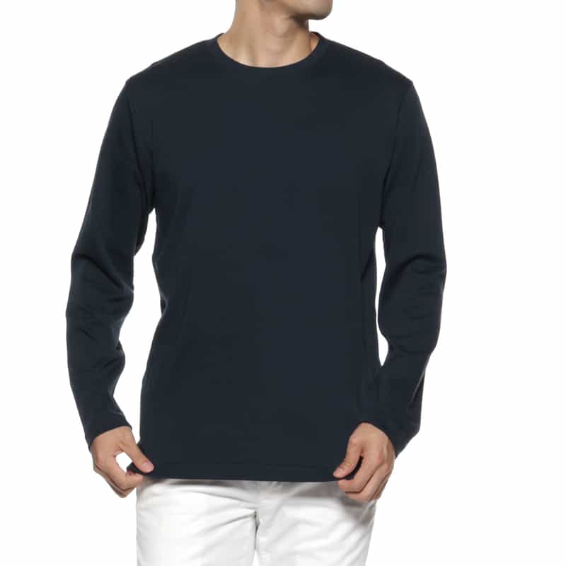 BARNEYS NEW YORK クルーネックTシャツ NAVY