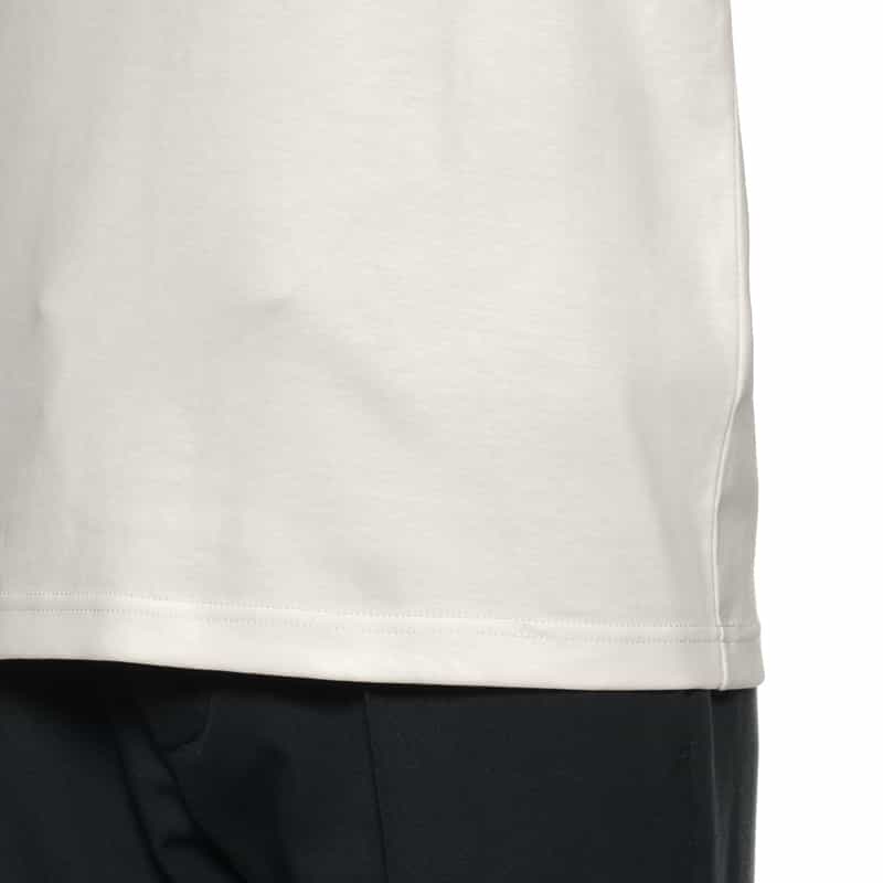 BARNEYS NEW YORK モックネックTシャツ WHITE