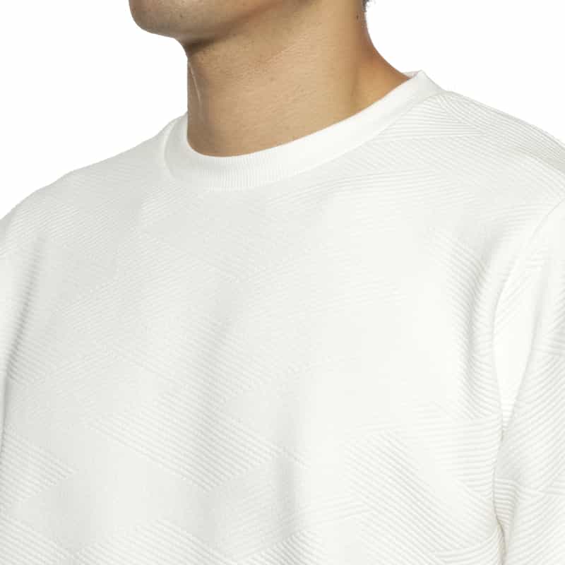 BARNEYS NEW YORK バイヤス柄カットソー WHITE