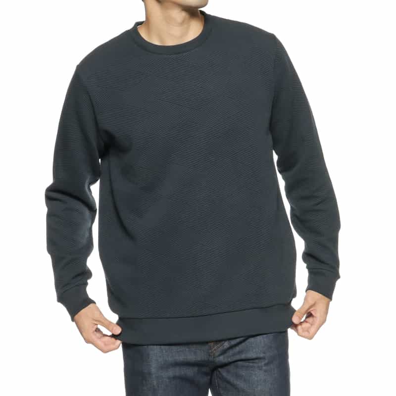 BARNEYS NEW YORK バイヤス柄カットソー NAVY