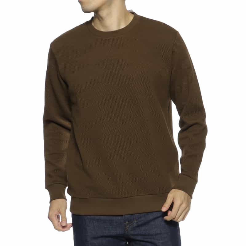 BARNEYS NEW YORK バイヤス柄カットソー BROWN