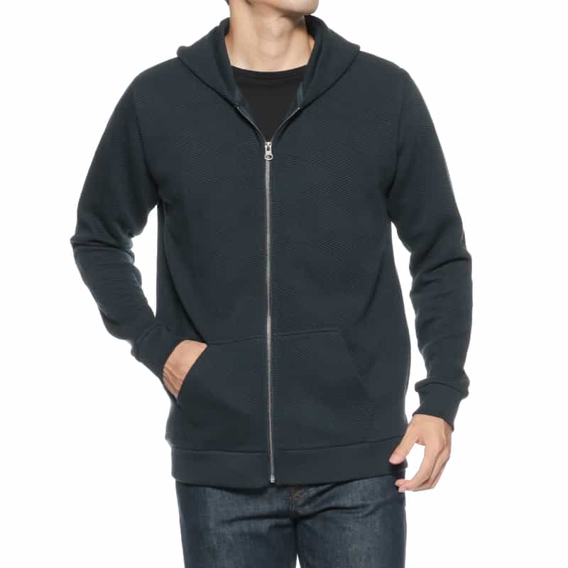 BARNEYS NEW YORK ジップアップパーカー NAVY