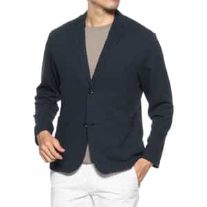 ヘリンボーン柄カットソージャケット