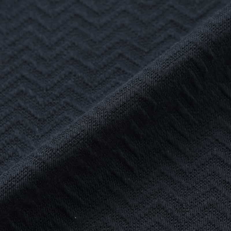 BARNEYS NEW YORK ヘリンボーン柄カットソージャケット NAVY