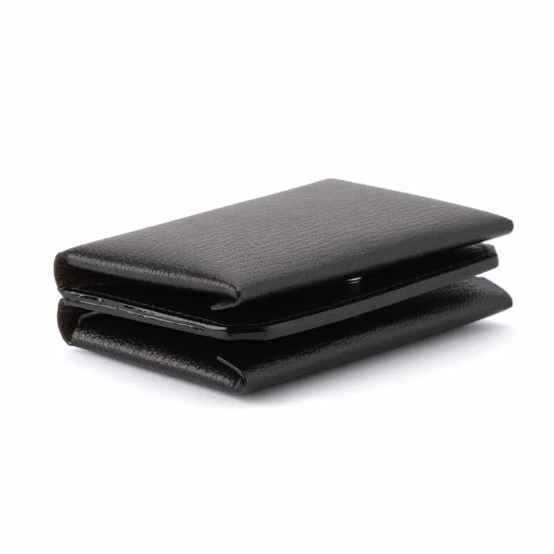 L’ARCOBALENO L'ARCOBALENO＜ラルコバレーノ＞ ミニウォレット"LA607GT" BLACK