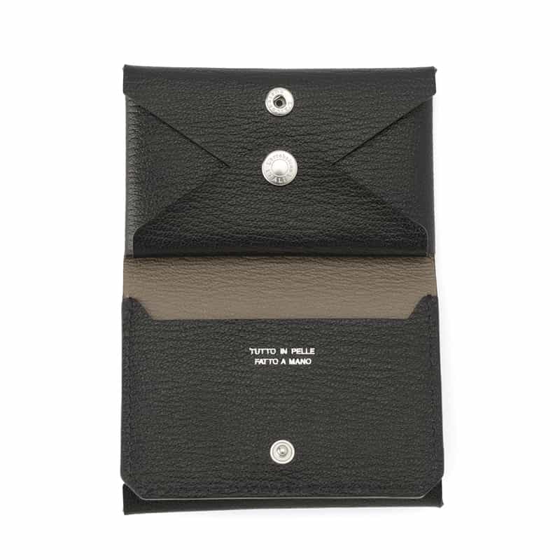 L’ARCOBALENO L'ARCOBALENO＜ラルコバレーノ＞ ミニウォレット"LA607GT" BLACK