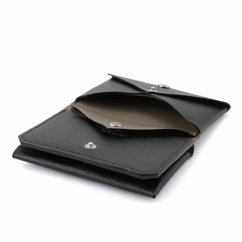 L’ARCOBALENO L'ARCOBALENO＜ラルコバレーノ＞ ミニウォレット"LA607GT" BLACK