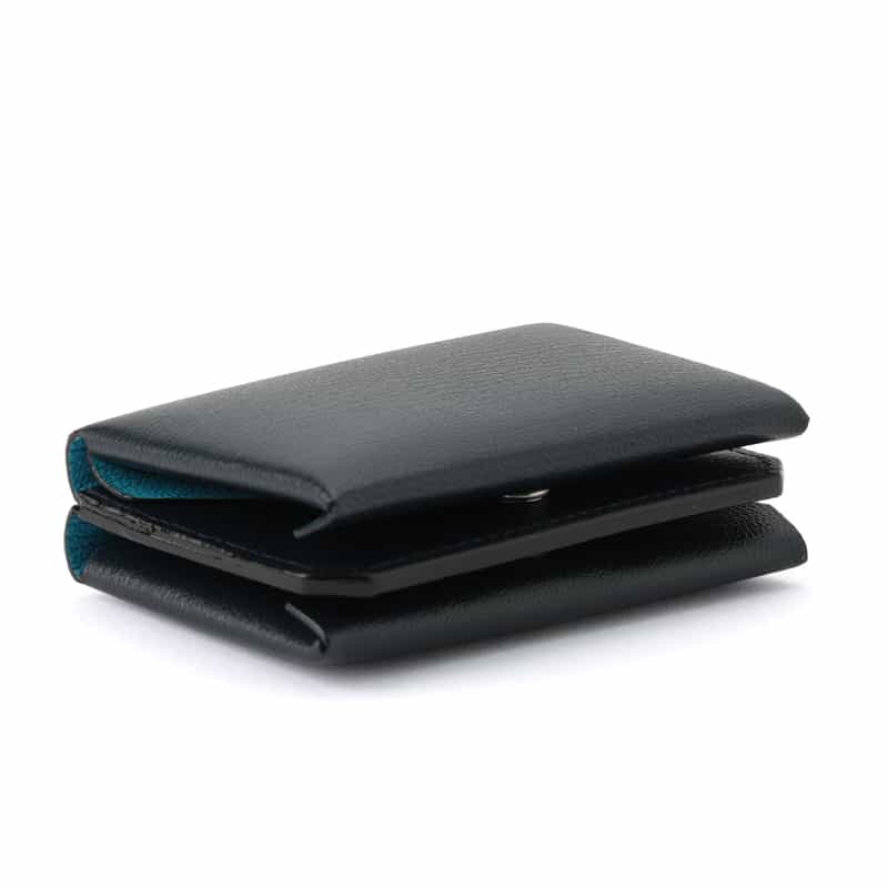 L’ARCOBALENO L'ARCOBALENO＜ラルコバレーノ＞ バーニーズ　ニューヨーク限定ミニウォレット“LA607GT" NAVY