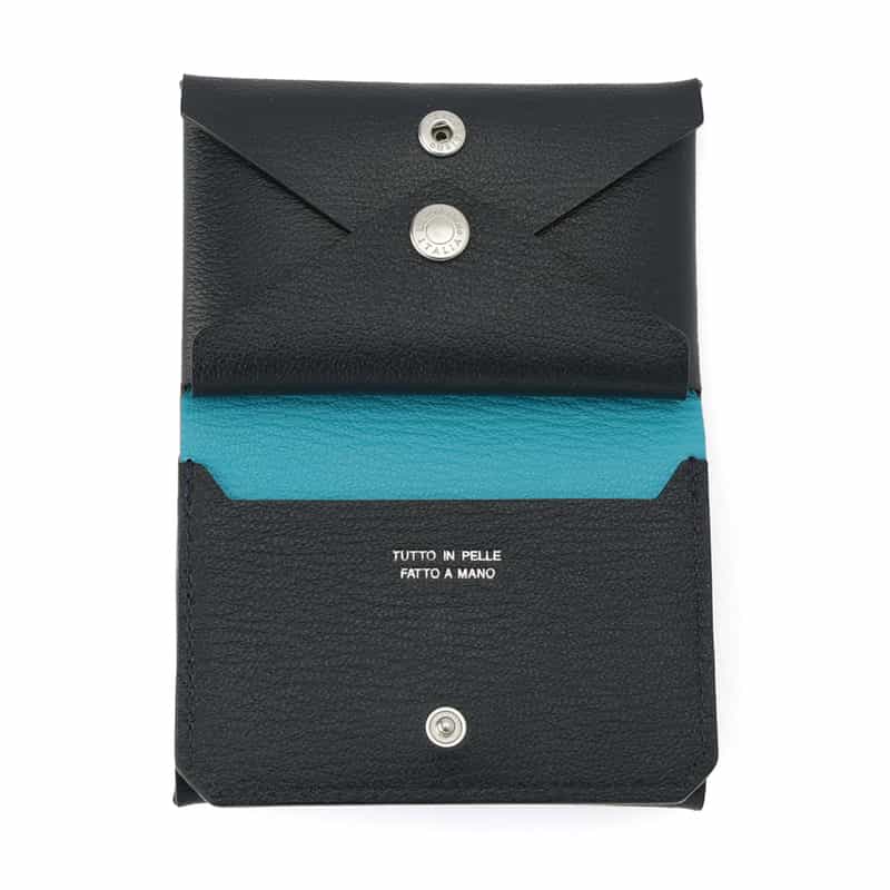 L’ARCOBALENO L'ARCOBALENO＜ラルコバレーノ＞ バーニーズ　ニューヨーク限定ミニウォレット“LA607GT" NAVY