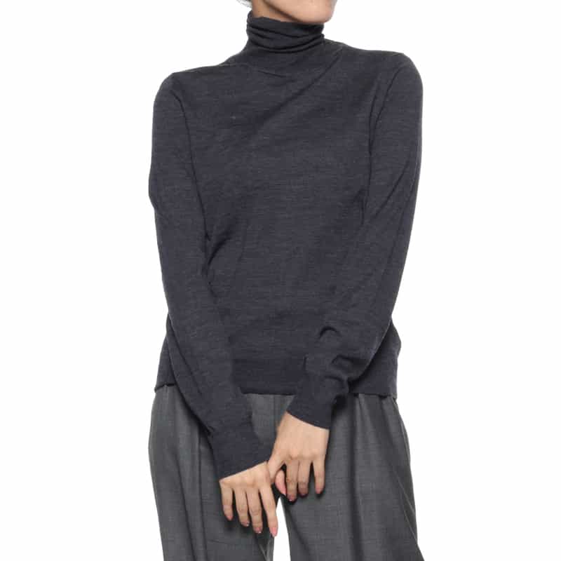 MAISON MARGIELA MAISON MARGLELA＜メゾンマルジェラ＞ タートルネック ウールニットプルオーバー NAVY