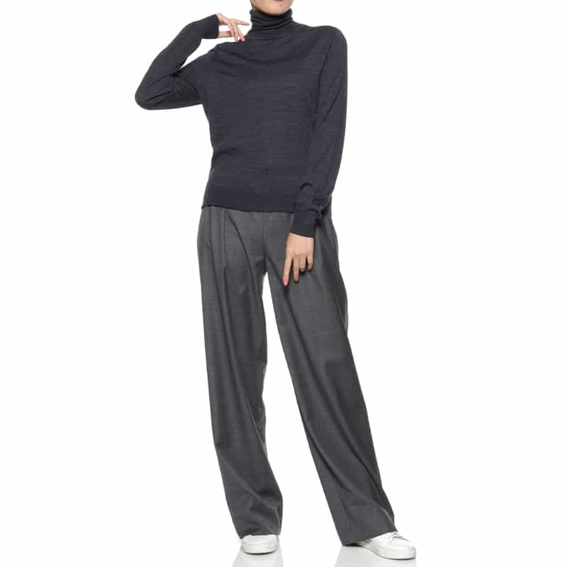 MAISON MARGIELA MAISON MARGLELA＜メゾンマルジェラ＞ タートルネック ウールニットプルオーバー NAVY