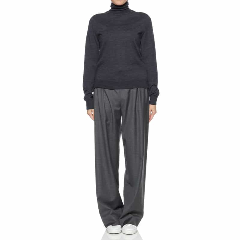 MAISON MARGIELA MAISON MARGLELA＜メゾンマルジェラ＞ タートルネック ウールニットプルオーバー NAVY