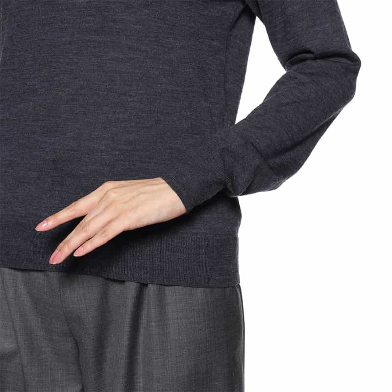 MAISON MARGIELA MAISON MARGLELA＜メゾンマルジェラ＞ タートルネック ウールニットプルオーバー NAVY