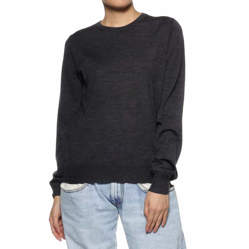 MAISON MARGIELA MAISON MARGLELA＜メゾンマルジェラ＞ クルーネックニットプルオーバー NAVY