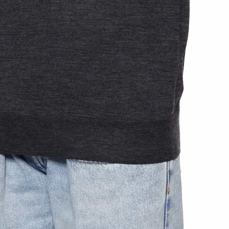 MAISON MARGIELA MAISON MARGLELA＜メゾンマルジェラ＞ クルーネックニットプルオーバー NAVY