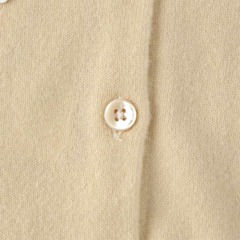 MAISON MARGIELA MAISON MARGLELA＜メゾンマルジェラ＞ クルーネックカーディガン LIGHT YELLOW