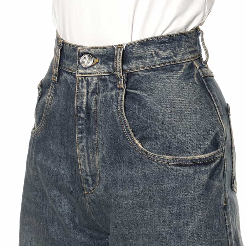 MAISON MARGIELA MAISON MARGLELA＜メゾンマルジェラ＞ カットオフ5ポケットデニムパンツ NAVY