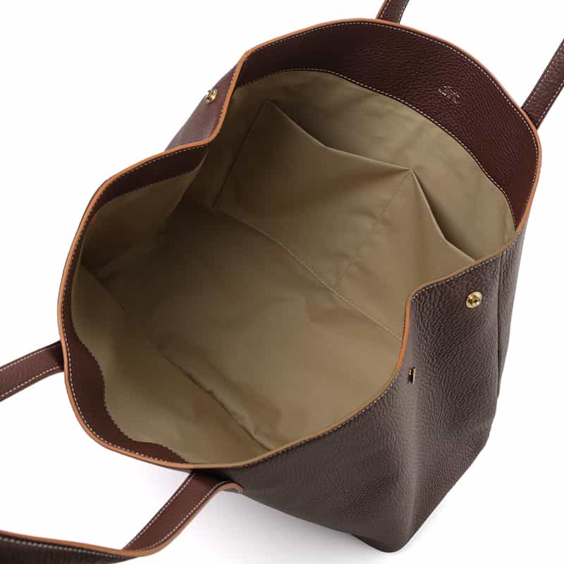 IL MICIO ILMICIO＜イルミーチョ＞　レザートートバッグ（M） DARK BROWN