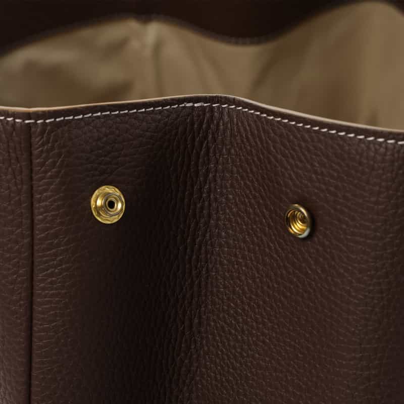 IL MICIO ILMICIO＜イルミーチョ＞　レザートートバッグ（M） DARK BROWN