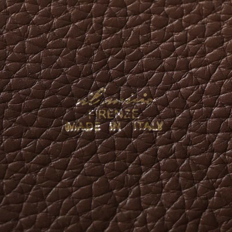 IL MICIO ILMICIO＜イルミーチョ＞　レザートートバッグ（M） DARK BROWN