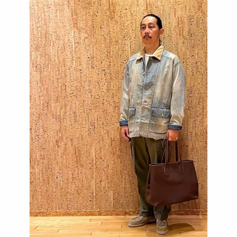 IL MICIO ILMICIO＜イルミーチョ＞　レザートートバッグ（M） DARK BROWN