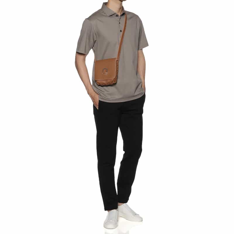 IL MICIO IL MICIO＜イル ミーチョ＞ ショルダーバッグ BROWN