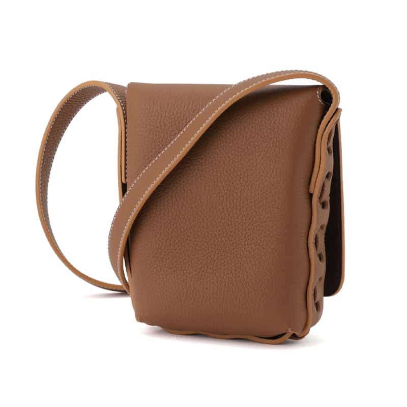 IL MICIO IL MICIO＜イル ミーチョ＞ ショルダーバッグ BROWN