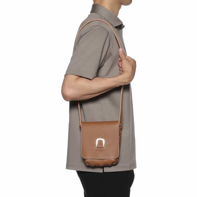 IL MICIO IL MICIO＜イル ミーチョ＞ ショルダーバッグ BROWN