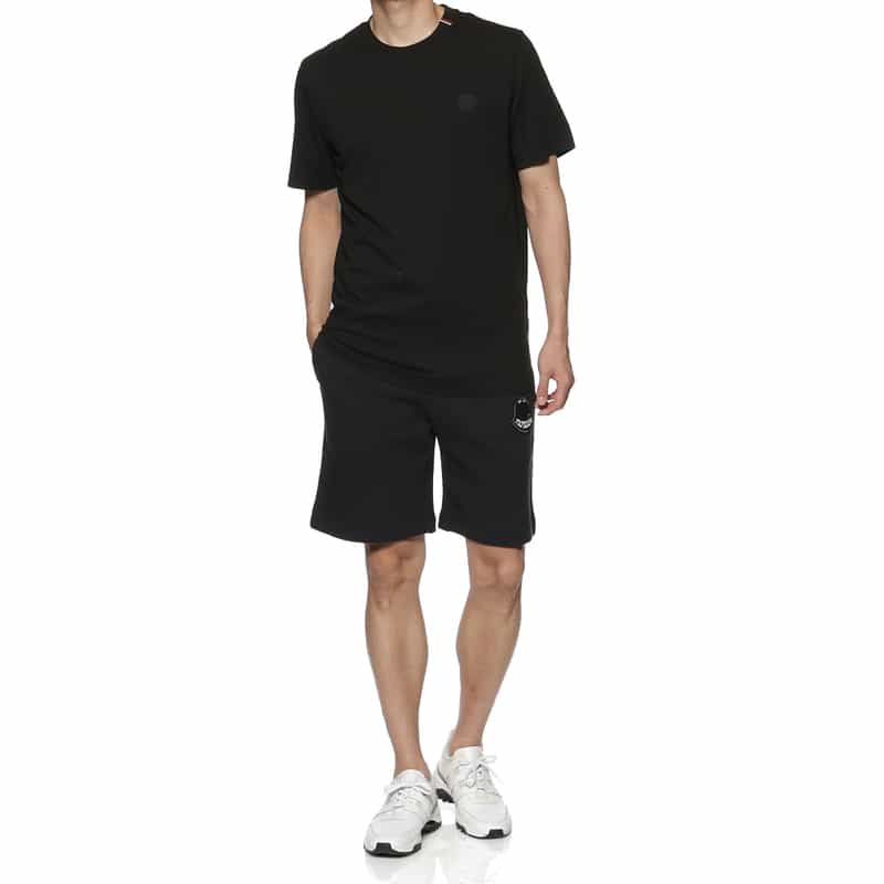 MONCLER MONCLER＜モンクレール＞ライン入りTシャツ BLACK