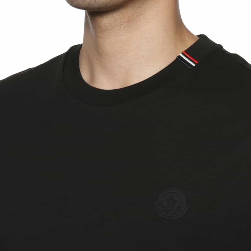 MONCLER MONCLER＜モンクレール＞ライン入りTシャツ BLACK