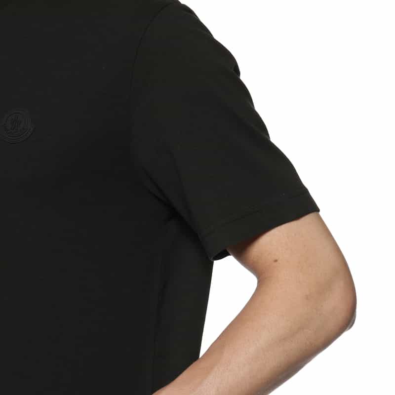 MONCLER MONCLER＜モンクレール＞ライン入りTシャツ BLACK