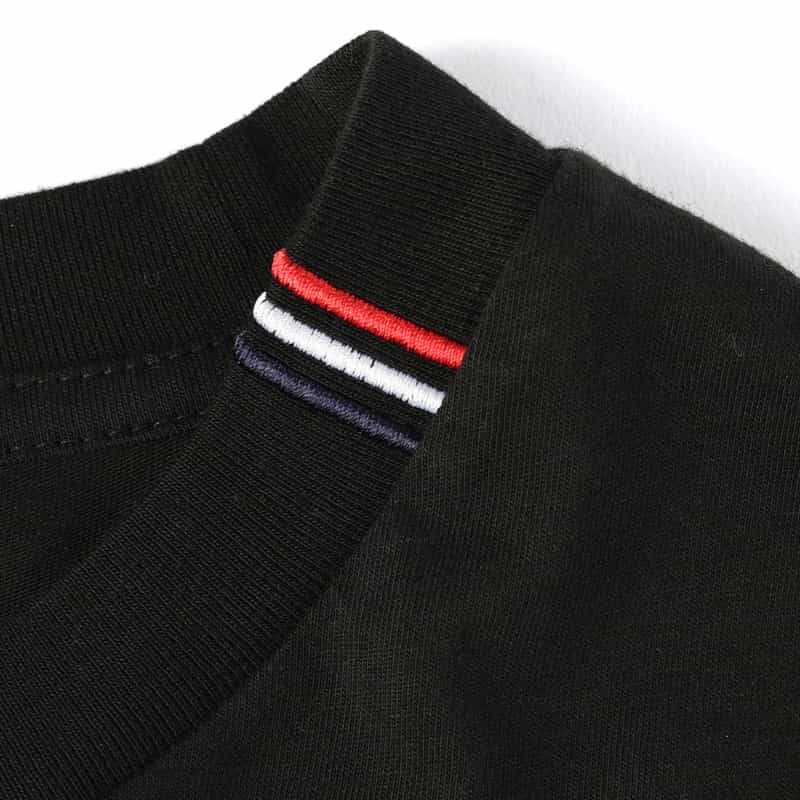 MONCLER MONCLER＜モンクレール＞ライン入りTシャツ BLACK