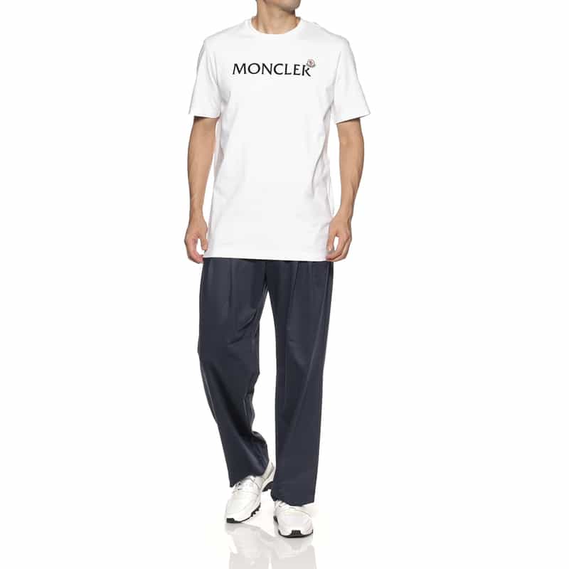 MONCLER MONCLER＜モンクレール＞ ロゴ入りTシャツ WHITE