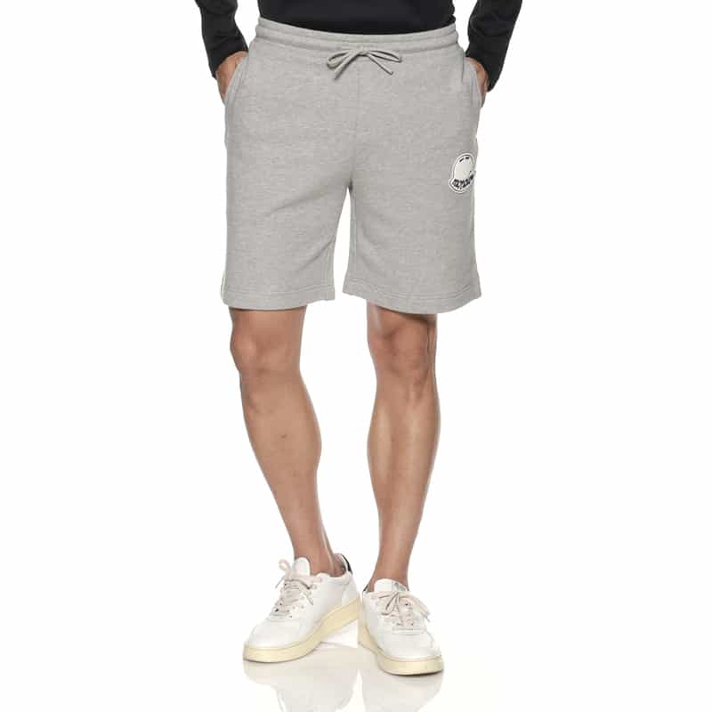 MONCLER MONCLER＜モンクレール＞ ロゴパッチ付ショーツ GRAY