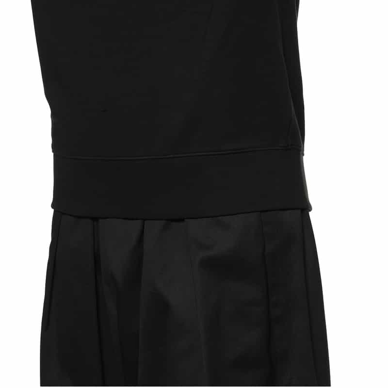 MONCLER MONCLER＜モンクレール＞ ロゴパッチ付スウェットプルオーバー BLACK