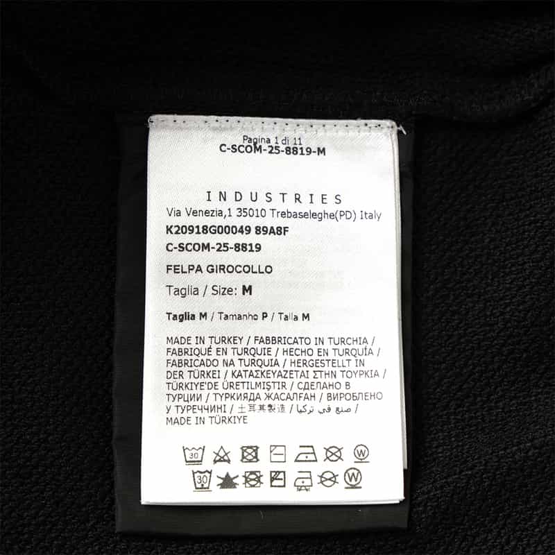 MONCLER MONCLER＜モンクレール＞ ロゴパッチ付スウェットプルオーバー BLACK