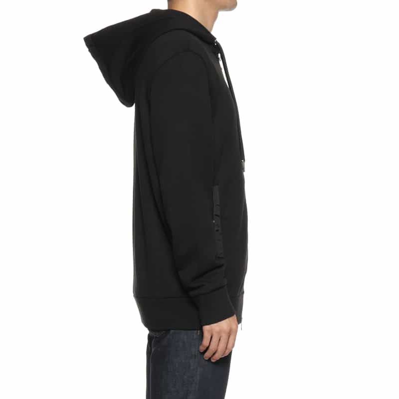 MONCLER MONCLER＜モンクレール＞ ジップアップスウェットフーディ BLACK