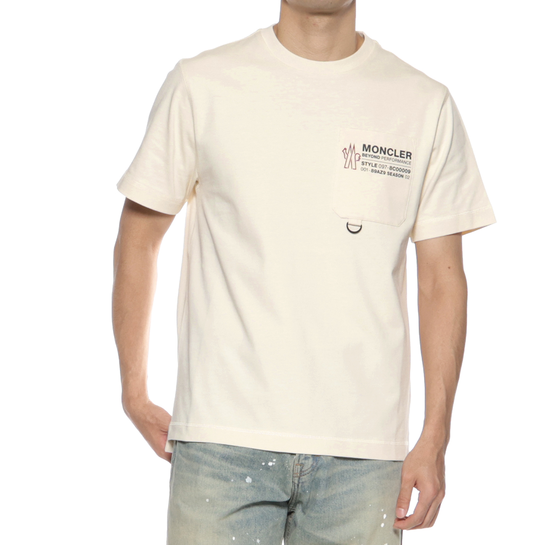 MONCLER GRENOBLE＜モンクレール グルノーブル＞ ロゴ入りポケット付Tシャツ