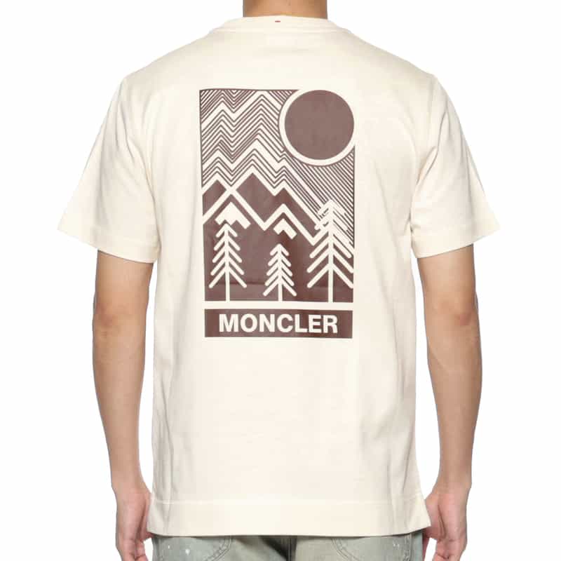 MONCLER GRENOBLE MONCLER GRENOBLE＜モンクレール グルノーブル＞ ロゴ入りポケット付Tシャツ WHITE