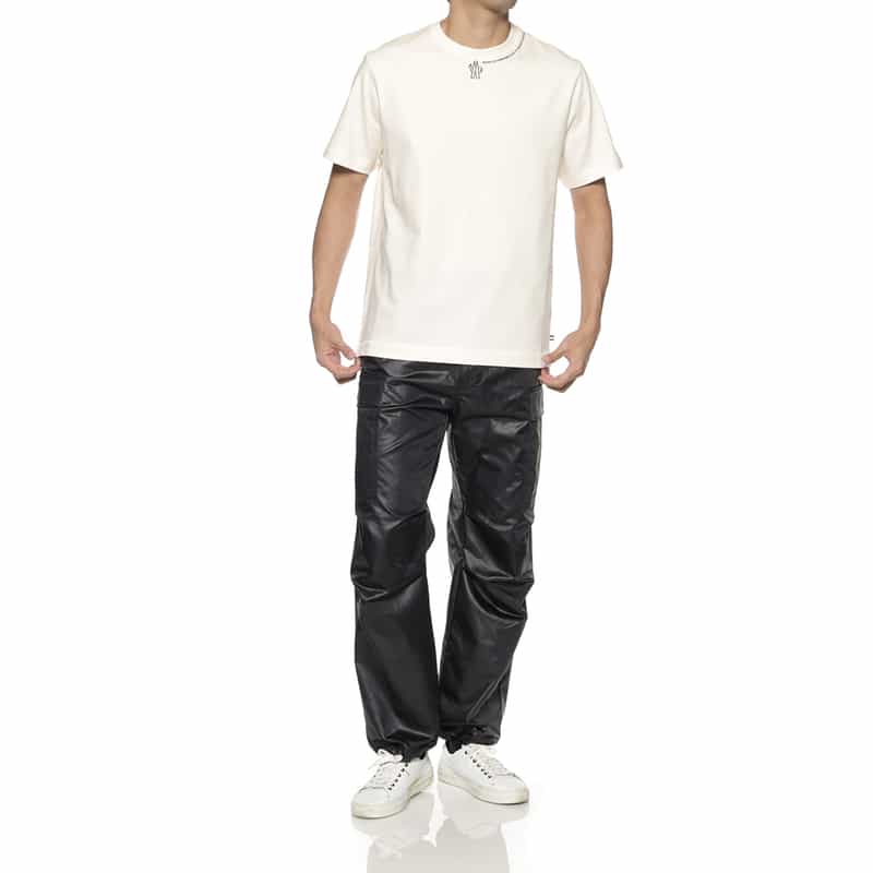 MONCLER GRENOBLE MONCLER GRENOBLE＜モンクレール グルノーブル＞ ロゴ入りTシャツ WHITE