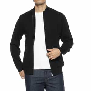 ハイゲージジップアップニットカーディガン