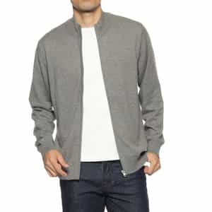 ハイゲージジップアップニットカーディガン