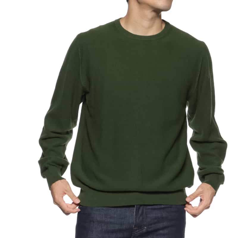 BARNEYS NEW YORK ハイゲージニットプルオーバー KHAKI