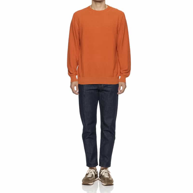 BARNEYS NEW YORK ハイゲージニットプルオーバー KHAKI