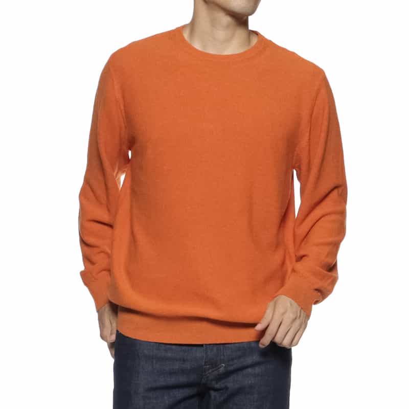 BARNEYS NEW YORK ハイゲージニットプルオーバー ORANGE