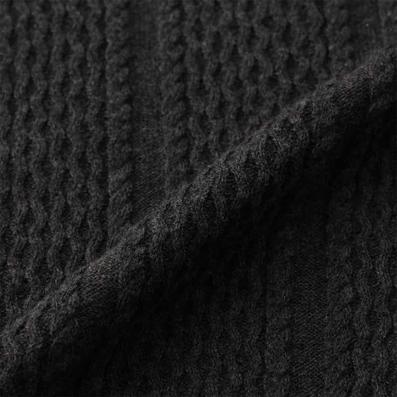 BARNEYS NEW YORK コットンカシミヤケーブルニットプルオーバー GRAY