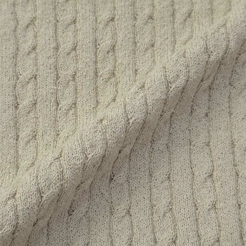 BARNEYS NEW YORK ウォッシャブル ケーブルニットプルオーバー GRAY