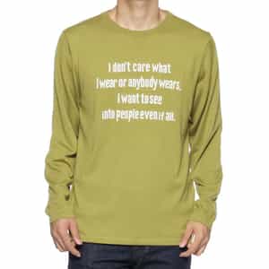 メッセージロゴ入りニットプルオーバー